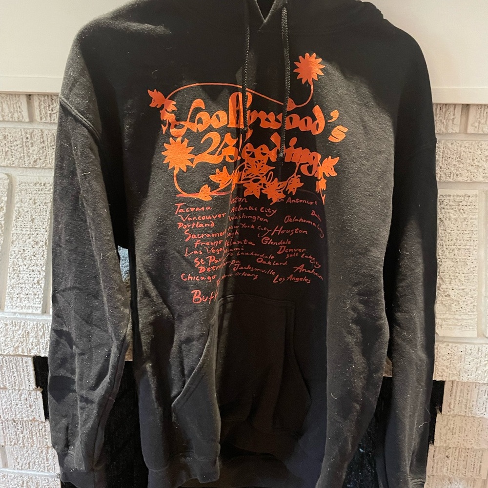 Genuine Merchandise Post Malone Hollywood’s Bleeding Black Graphic Sweatshirt